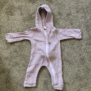 Purple and navy dinosaur outfit